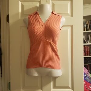 SILK! Peach Fitted Sweater Vest